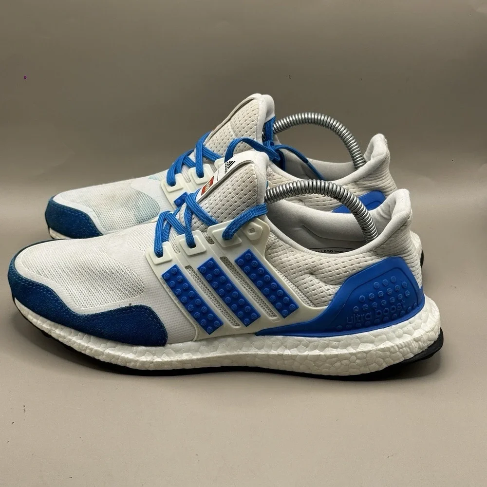 Adidas‎ Ultraboost DNA x LEGO Shock Blue White Mens Sneaker Shoe - SIZE 7